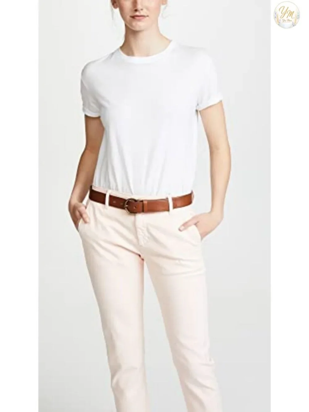 Madewell Medium Perfect Leather Belt Gold-Tone Buckle